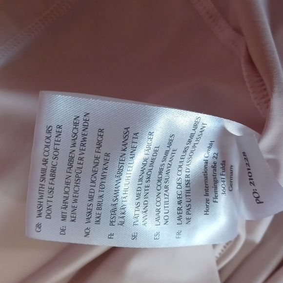 B Vertigo Nancy Equestrian Training Top, Long Sleeve, Black And Cream - Picture 14 of 16